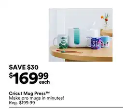 Michaels Cricut Mug Press offer