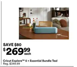 Michaels Cricut Explore 5 + Essential Bundle Teal offer