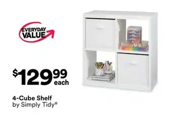 Michaels 4-Cube Shelf by Simply Tidy offer