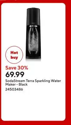 Staples SodaStream Terra Sparkling Water Maker - Black offer