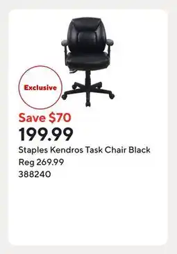 Staples Staples Kendros Task Chair Black offer
