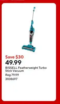 Staples BISSELL Featherweight Turbo Stick Vacuum offer