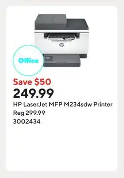 Staples HP LaserJet MFP M234sdw Printer offer