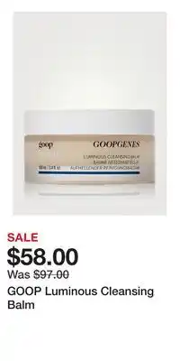 Holt Renfrew GOOP Luminous Cleansing Balm offer