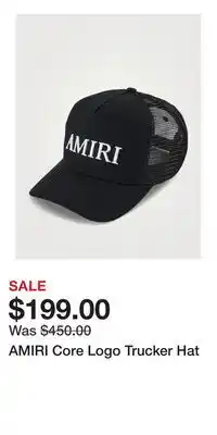 Holt Renfrew AMIRI Core Logo Trucker Hat offer