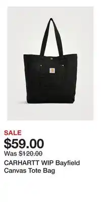 Holt Renfrew CARHARTT WIP Bayfield Canvas Tote Bag offer