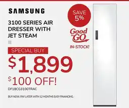 Goemans Appliances 3100 SERIES AIR DRESSER WITH JET STEAM offer