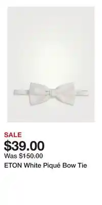 Holt Renfrew ETON White Piqué Bow Tie offer