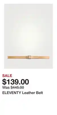 Holt Renfrew ELEVENTY Leather Belt offer