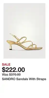 Holt Renfrew SANDRO Sandals With Straps offer