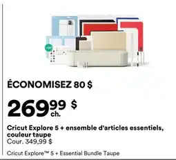 Michaels Cricut Explore 5 + ensemble d'articles essentiels, couleur taupe offer