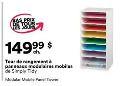Michaels Tour de rangement à panneaux modulaires mobiles de Simply Tidy offer