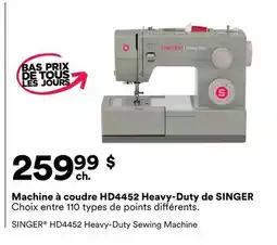 Michaels Machine à coudre HD4452 Heavy-Duty de SINGER offer