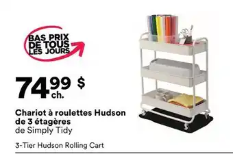 Michaels Chariot à roulettes Hudson de 3 étages de Simply Tidy offer
