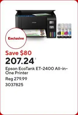 Staples Epson EcoTank ET-2400 All-in-One Printer offer