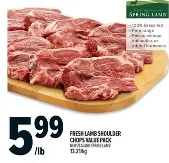 Metro Fresh lamb shoulder chops value pack offer