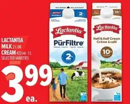 Metro Lactantia milk cream offer