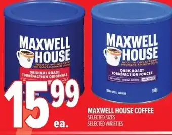 Metro Maxwell house coffee offer