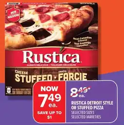 Metro Rustica detroit style or stuffed pizza offer