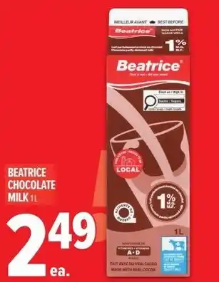 Metro Beatrice chocolate milk offer