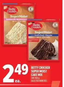 Metro Betty crocker super moist cake mix offer