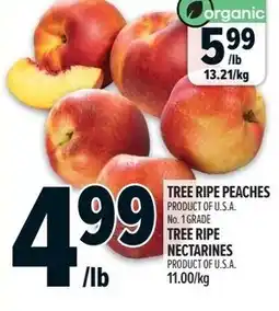 Metro Tree ripe peaches offer