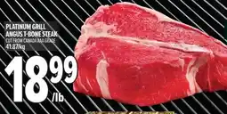 Metro Platinum grill angus t-bone steak offer