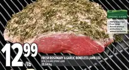 Metro Fresh rosemary & garlic boneless lamb leg offer