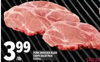 Metro Pork shoulder blade chops value pack offer