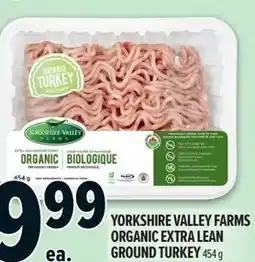 Metro Yorkshire valley farms organic extra lean ground turkey offer