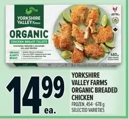 Metro Yorkshire valley farms organic breaded chicken offer