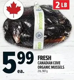 Metro Fresh canadian cove organic mussels offer