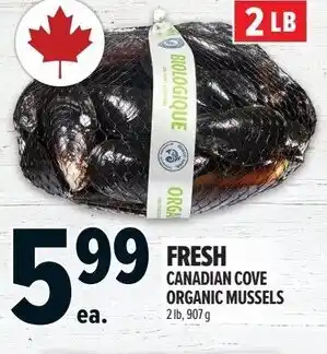 Metro Fresh canadian cove organic mussels offer