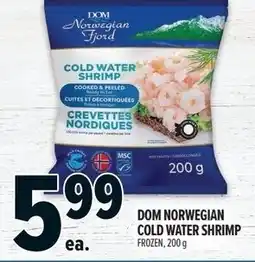 Metro Dom norwegian cold water shrimp offer