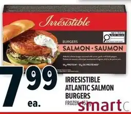 Metro Irresistible atlantic salmon burgers offer