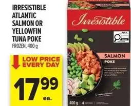 Metro Irresistible atlantic salmon or yellowfin tuna poke offer
