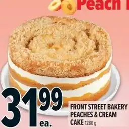 Metro Front street bakery peaches & cream cake offer
