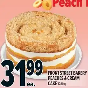 Metro Front street bakery peaches & cream cake offer