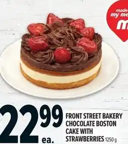 Metro Front street bakery chocolate boston cake with strawberries offer
