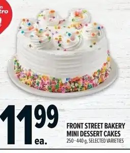 Metro Front street bakery mini dessert cakes offer