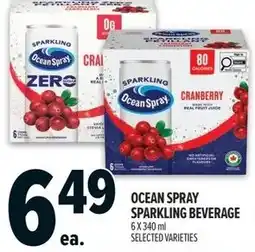 Metro Ocean spray sparkling beverage offer