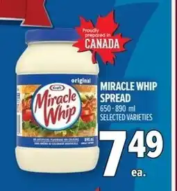 Metro Miracle whip spread offer