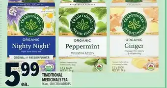 Metro Traditional medicinals tea offer