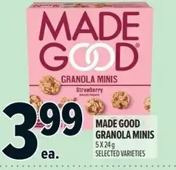 Metro Made good granola minis offer