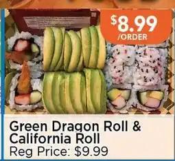 Blue Sky Supermarket Green Dragon Roll & California Roll offer