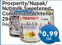 Blue Sky Supermarket Prosperity/Nupak/Nutimilk Sweetened Condensed Whitener offer
