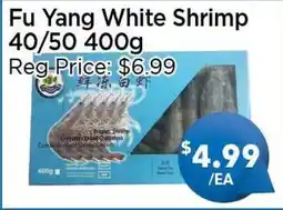 Blue Sky Supermarket Fu Yang White Shrimp 40/50 offer