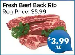 Blue Sky Supermarket Fresh Beef Back Rib offer