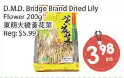 Fresh Palace Supermarket D.M.D. Bridge Brand Dried Lily Flower offer