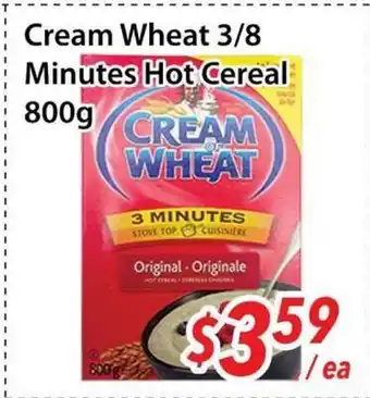 Bestco Food Mart Cream Wheat 3/8 Minutes Hot Cereal offer